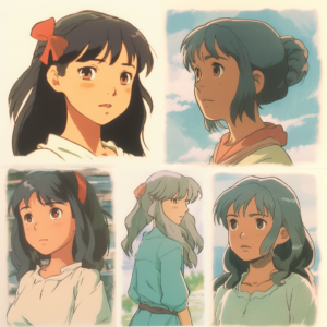 Studio Ghibli Style Characters