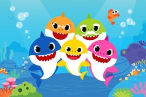 Baby Shark – Famous from the viral song and animated aquatic family.