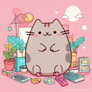 Pusheen – Web and social media favorite cartoon cat